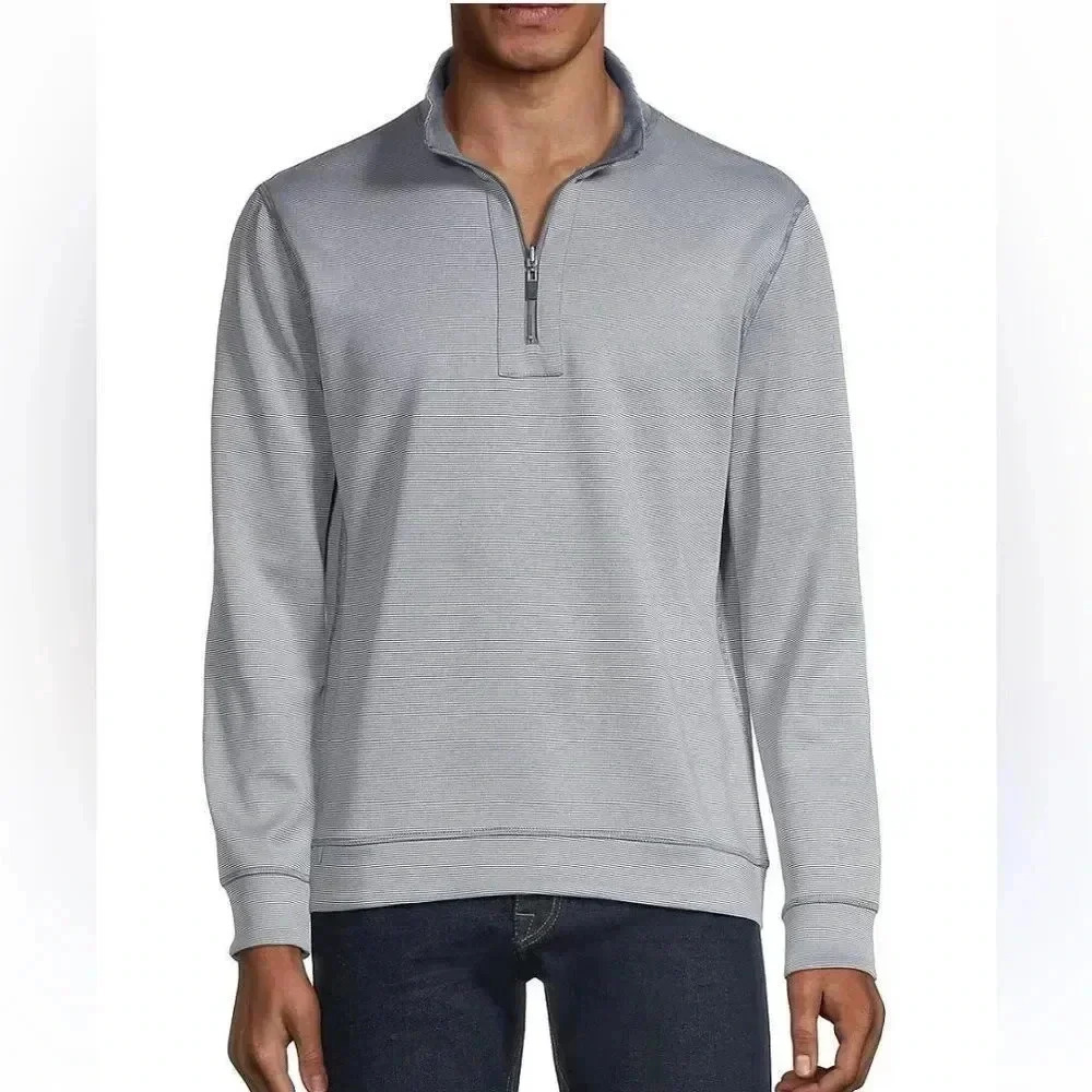NWT Hickey Freeman Golf 1/4 Zip Reversible Jacket size Small
